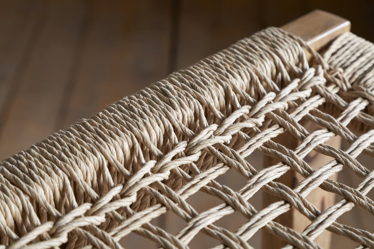 Nkuku - Aamani Mango Wood & Cord Counter Stool - Natural