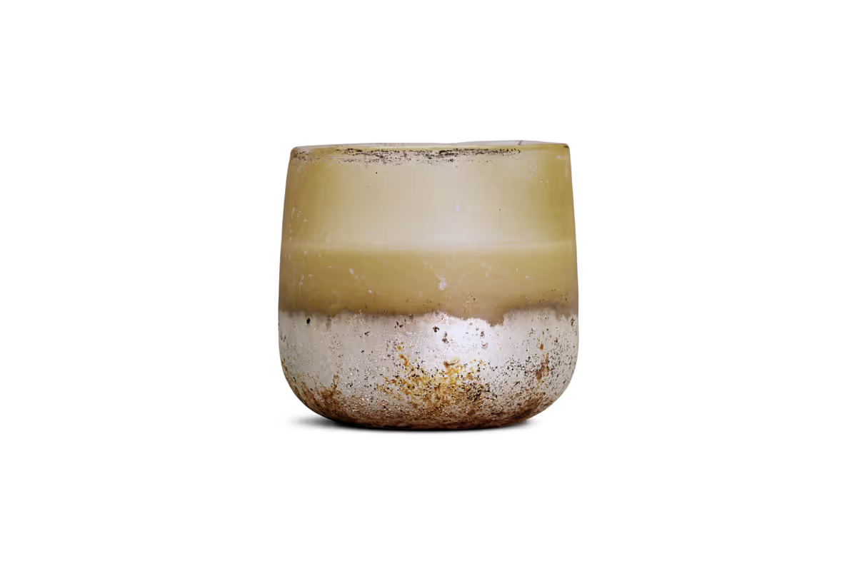 Nkuku - Oakmoss & Rose 1 Wick Scented Candle - Yellow