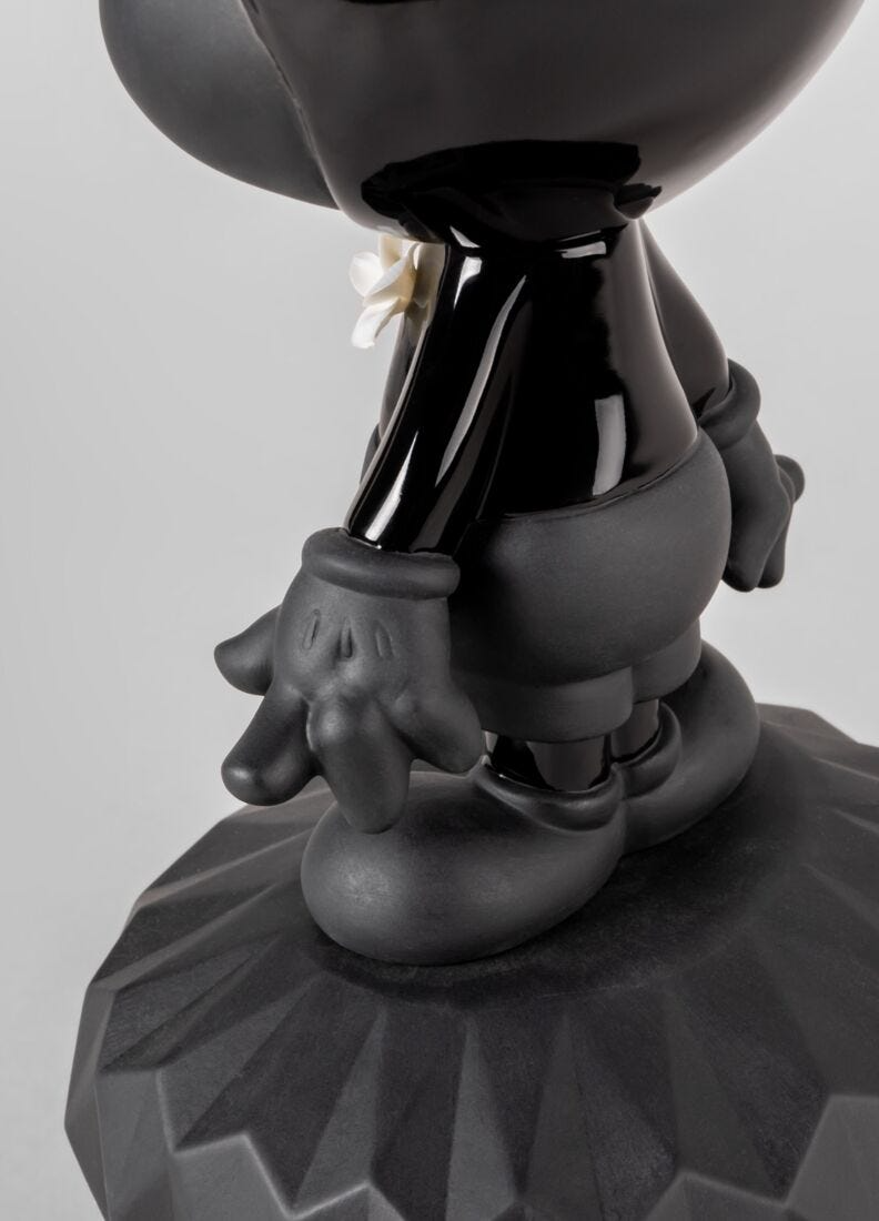 Lladró - Mickey Total Black Sculpture