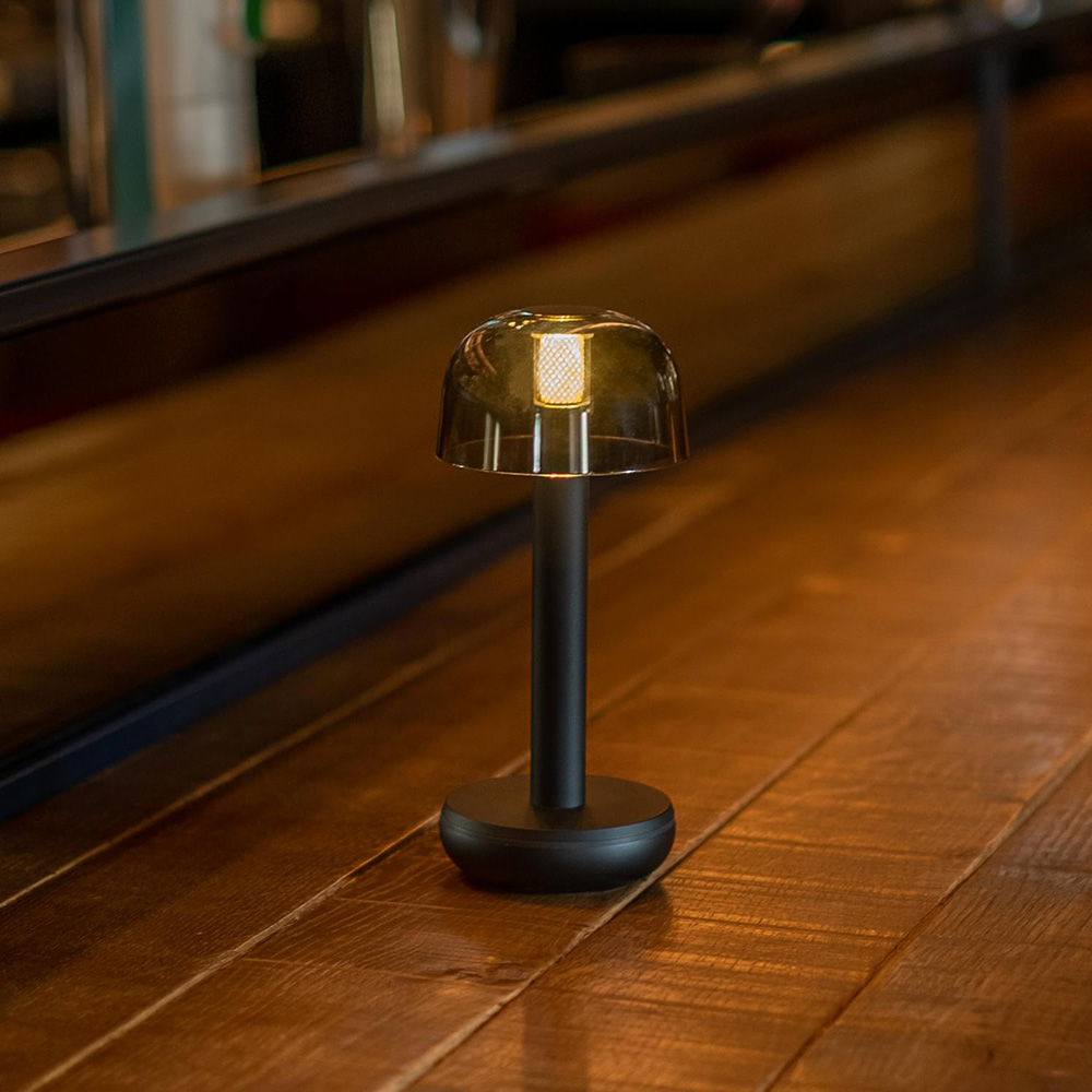 Humble Lights - Two Table Light Black PC Smoked