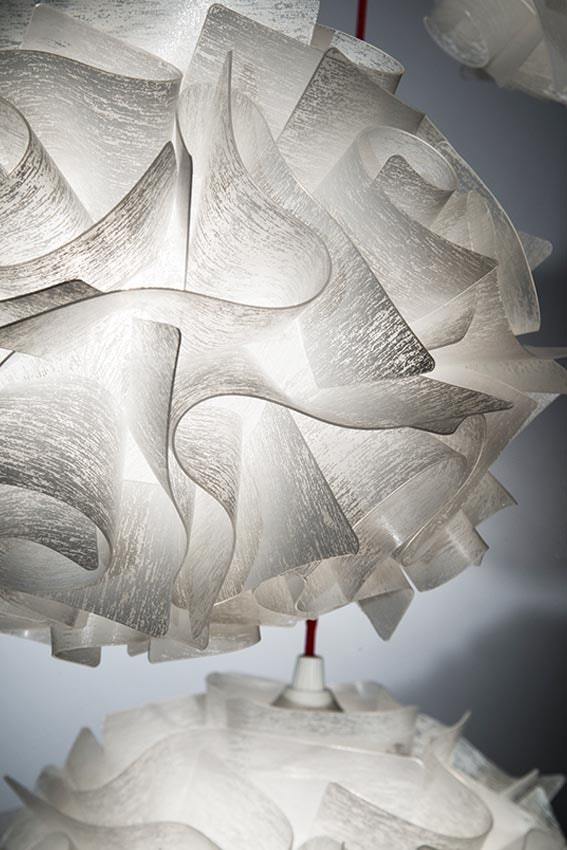 Slamp - Veli Mini Couture Suspension Lamp - Red Wire