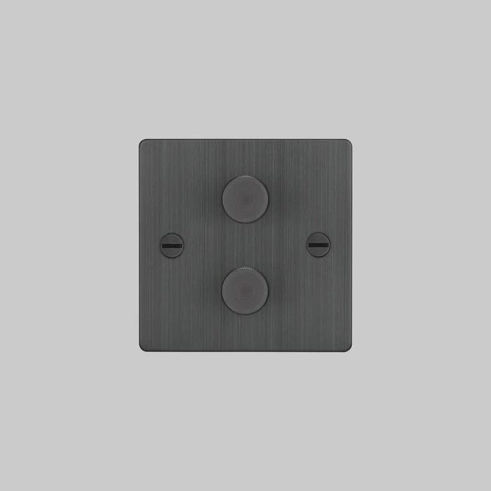 Buster & Punch - 2G Dimmer 120W Cross - Smoked Bronze Finish
