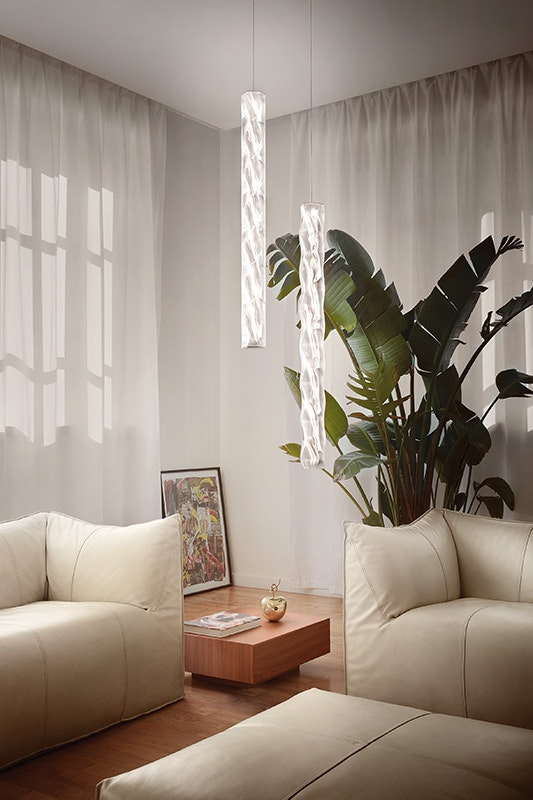 Slamp - Hugo Suspension Lamp - Vertical - Prisma