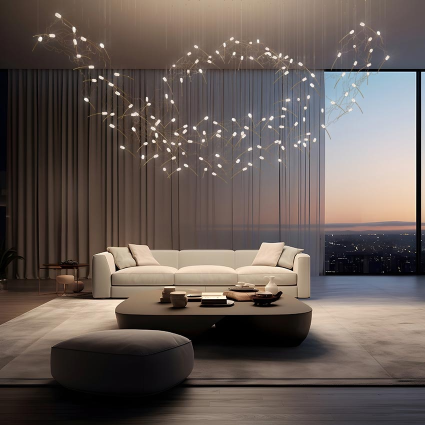 Slamp - Tulip Suspension Lamp - 14 Linear - Prisma