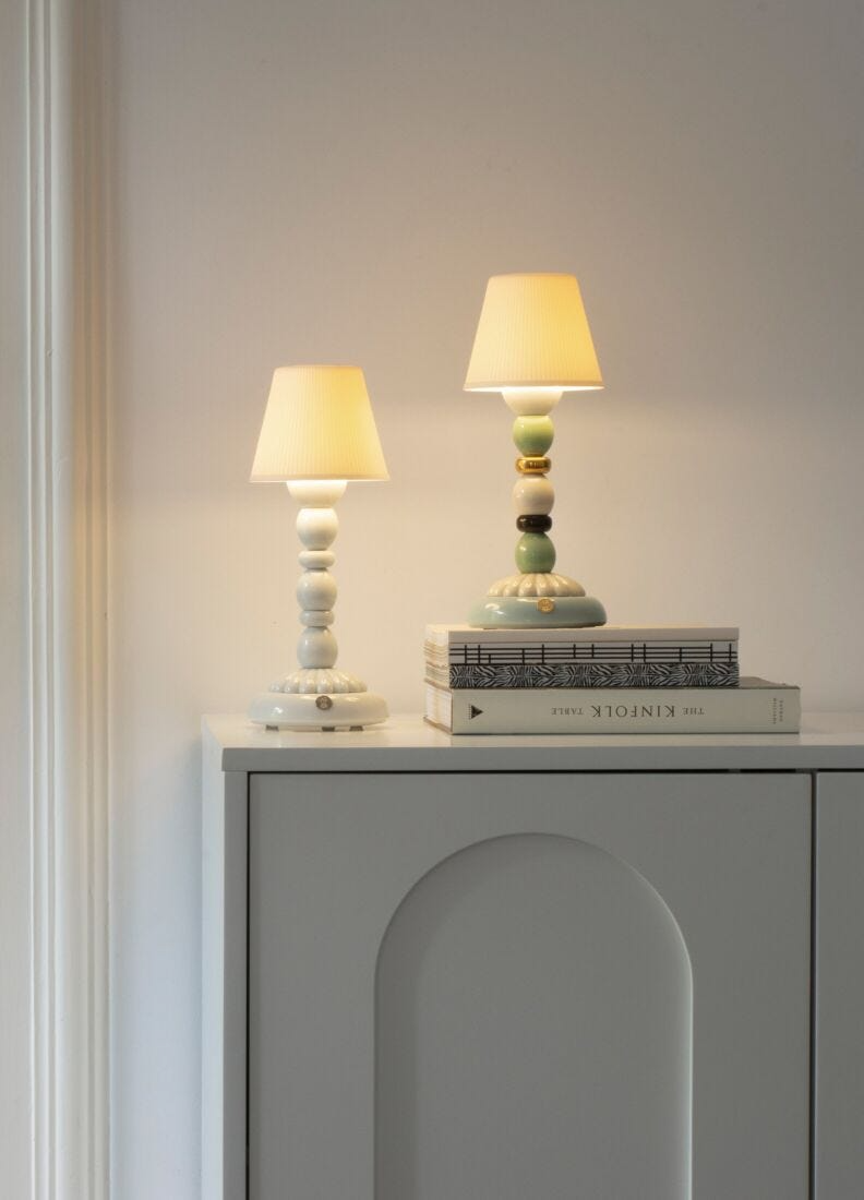 Lladró - Palm Firefly Table Lamp - White
