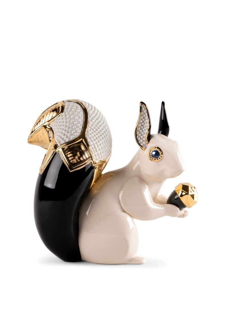 Lladró - Squirrel Jewel Sculpture