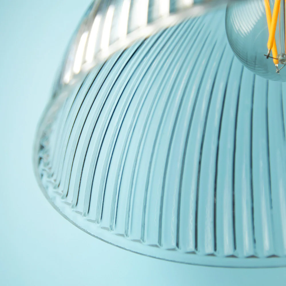 Pooky - Cupola Pendant Light Shade - Smaller - Clear Prismatic Glass
