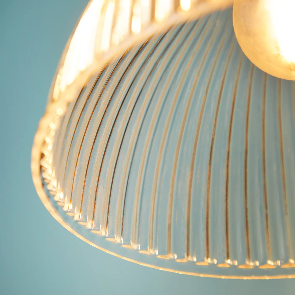 Pooky - Cupola Pendant Light Shade - Smaller - Clear Prismatic Glass