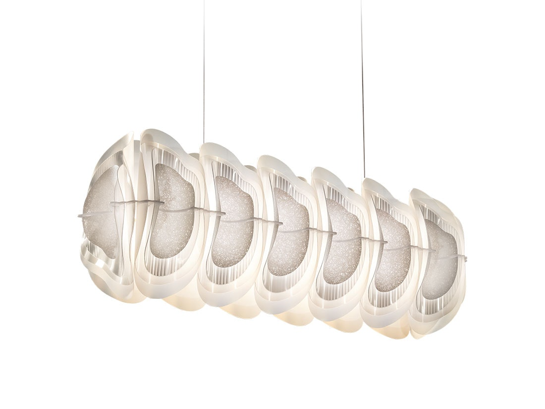 Slamp - Fiordlys Suspension Lamp - Linear - White