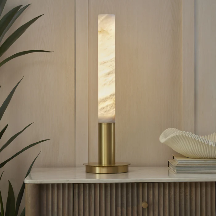 Northern Light - Geo Table Light - Brushed Brass Finish