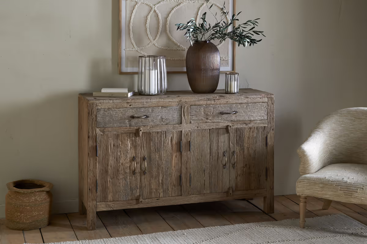 Nkuku - Ibo Reclaimed Wood Sideboard - Natural