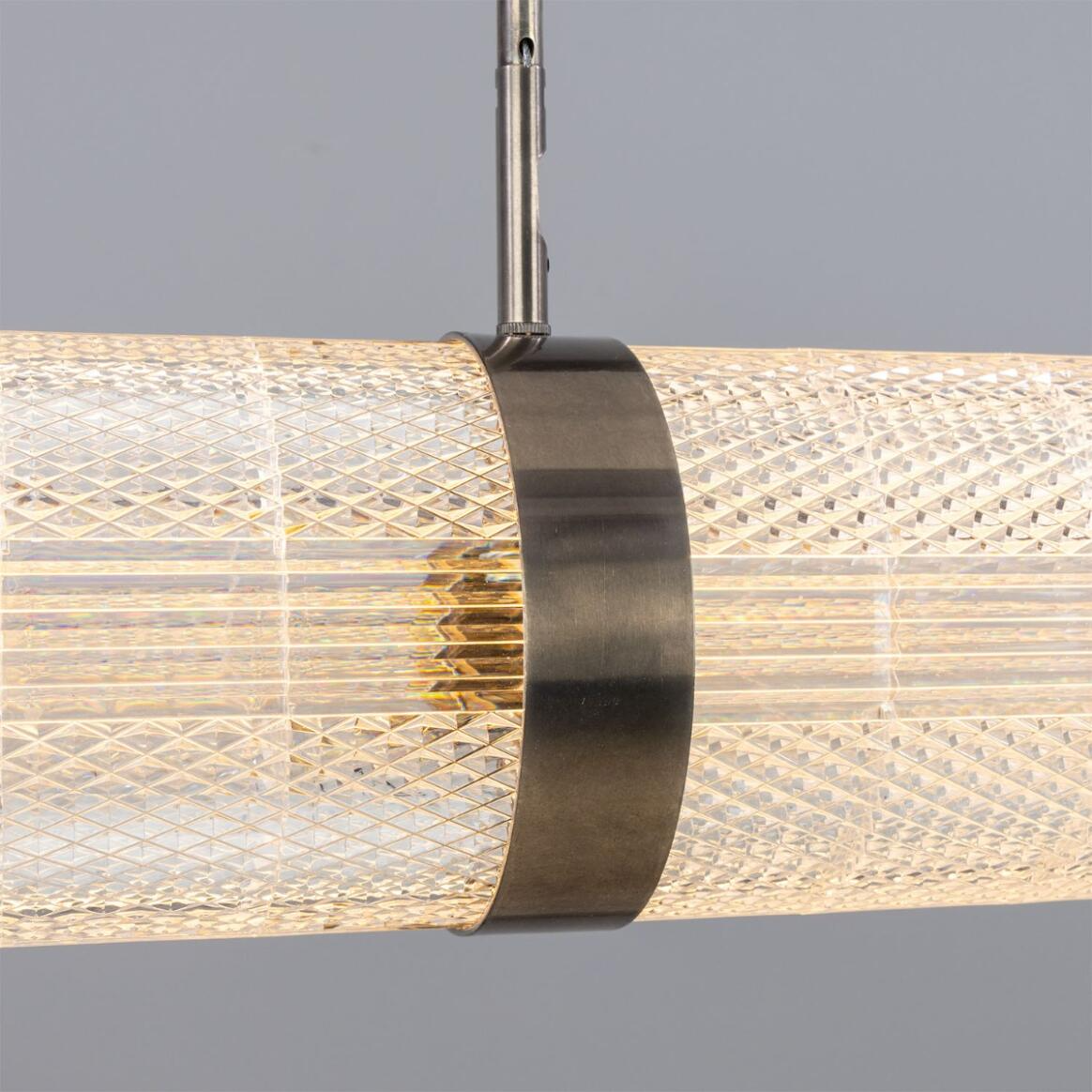 Mullan Ashford Neo-Victorian Linear Pendant Light 138cm IP20 - Antique Silver Finish