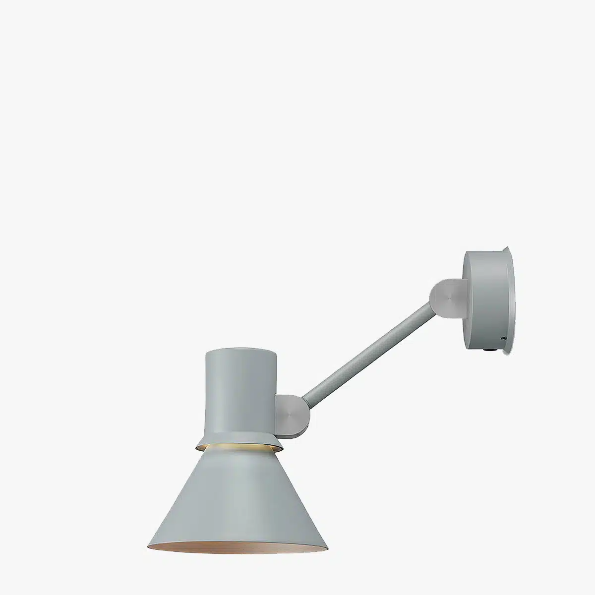 Anglepoise Light - Type 80 W2 Wall Light Grey Mist - Grey Mist Finish - Aluminium Shade and Steel Stem