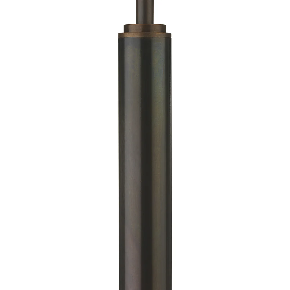 Northern Light - Marcade Table Lamp Medium - Carbonne Rich Bronze Finish - 8" Drum Cream Linen Shade
