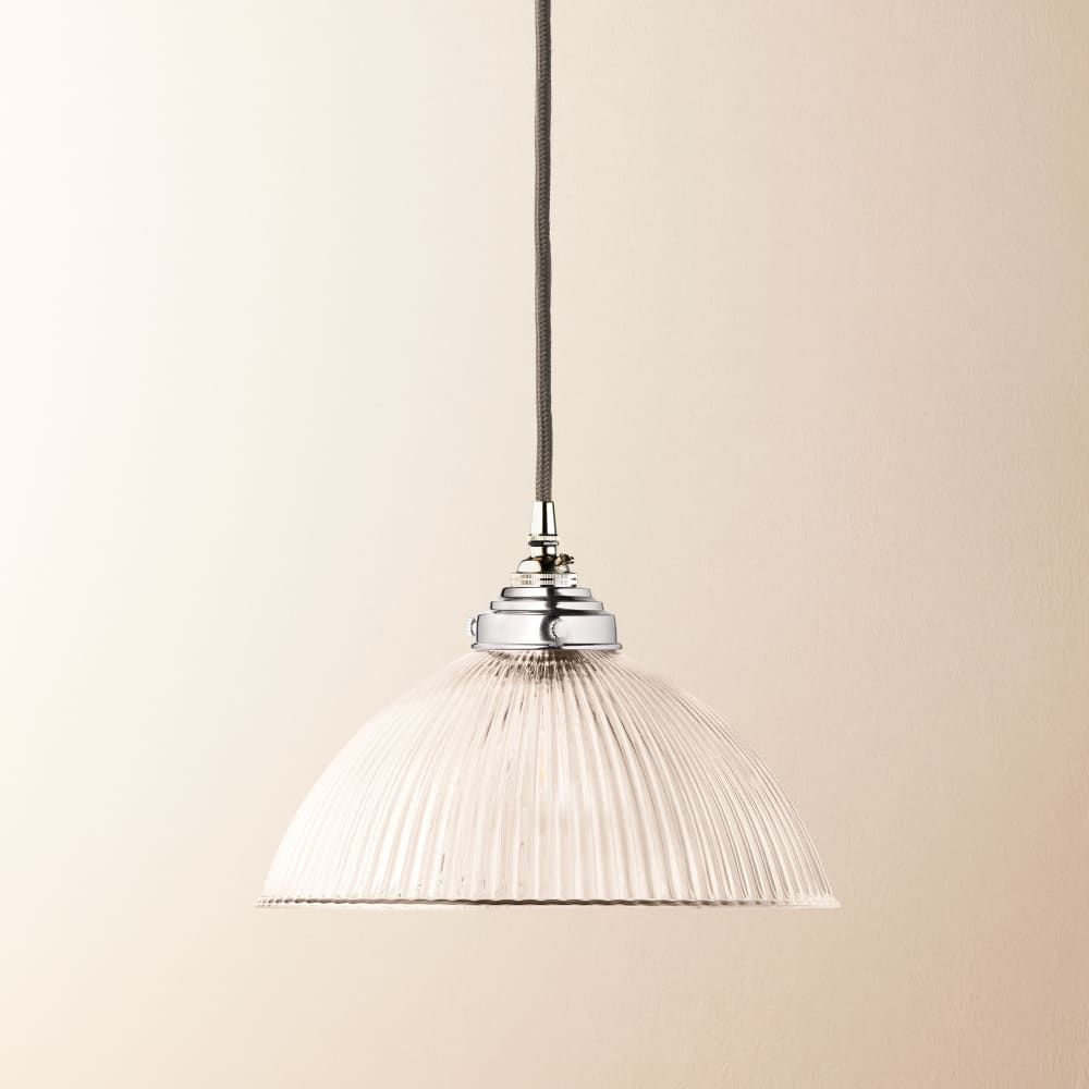 Pooky - Cupola Pendant Light Shade - Clear Prismatic Glass