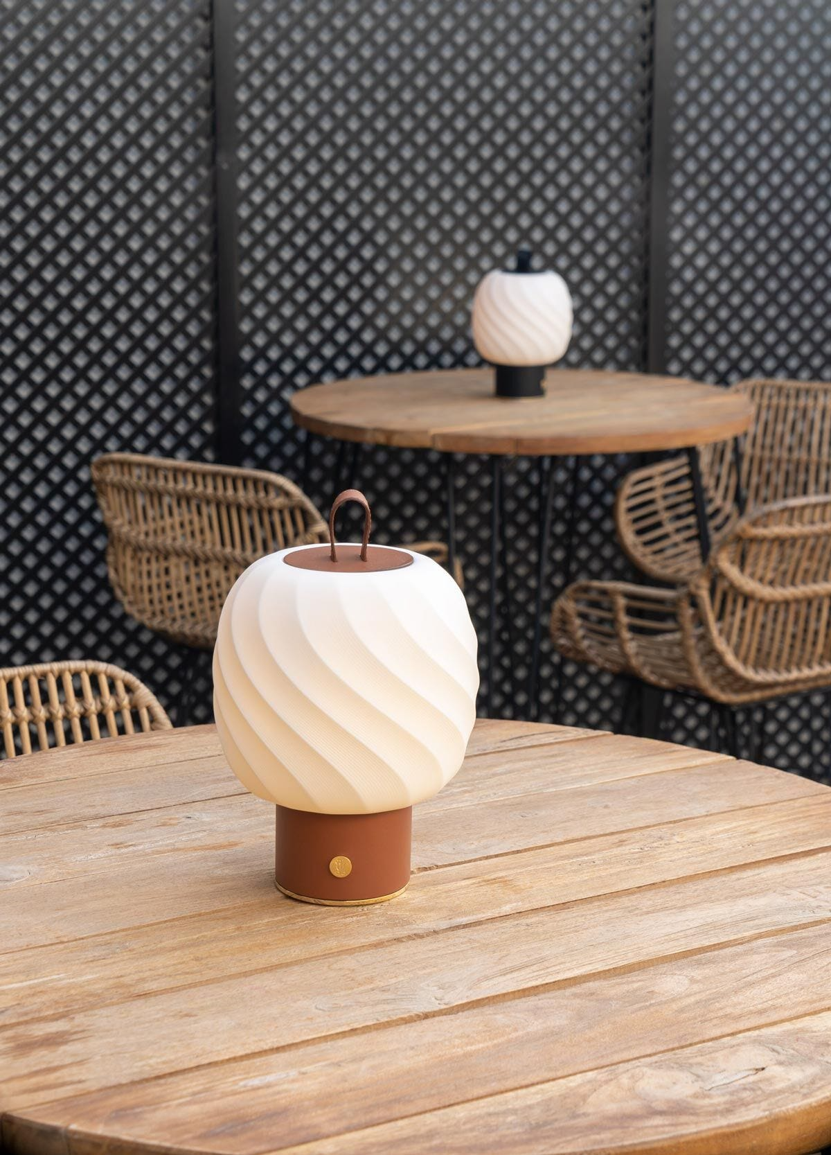 Lladró - Ice Cream Portable Lamp - Medium - Leather