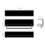 Buster & Punch - Kitchen Shelf Hanger - Without Logo - Stone - Gun Metal