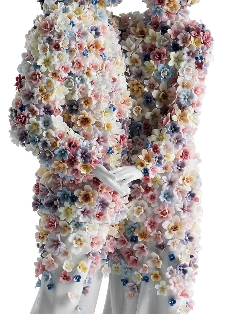 Lladró - Love III (blossoms) Sculpture
