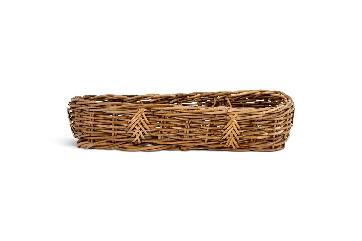 Nkuku - Bersama Rattan Bread Basket - Natural
