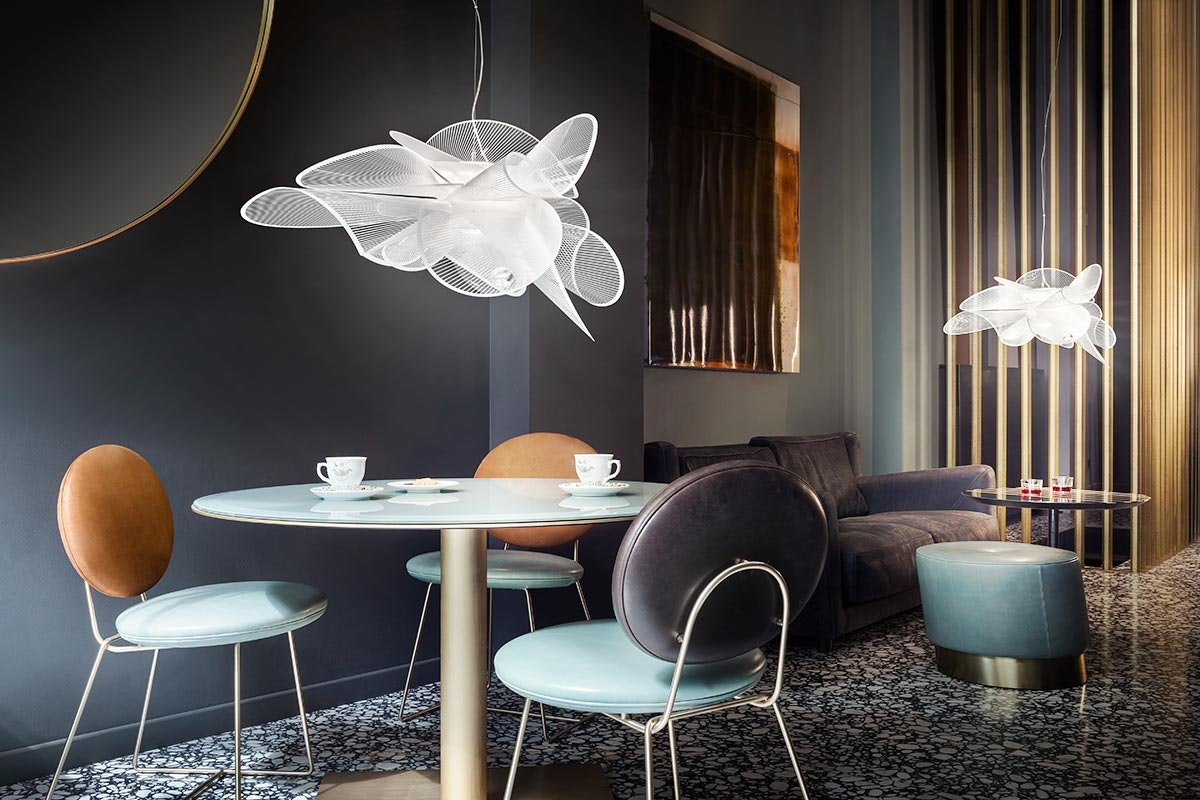 Slamp - La Belle Etoile Suspension Lamp - Small - White