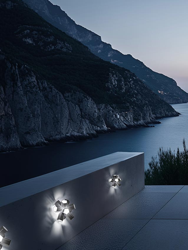 Slamp - Bang Outdoor Step Light - Small - Light Gray