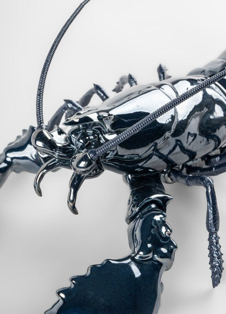 Lladró - Lobster Sculpture - Blue