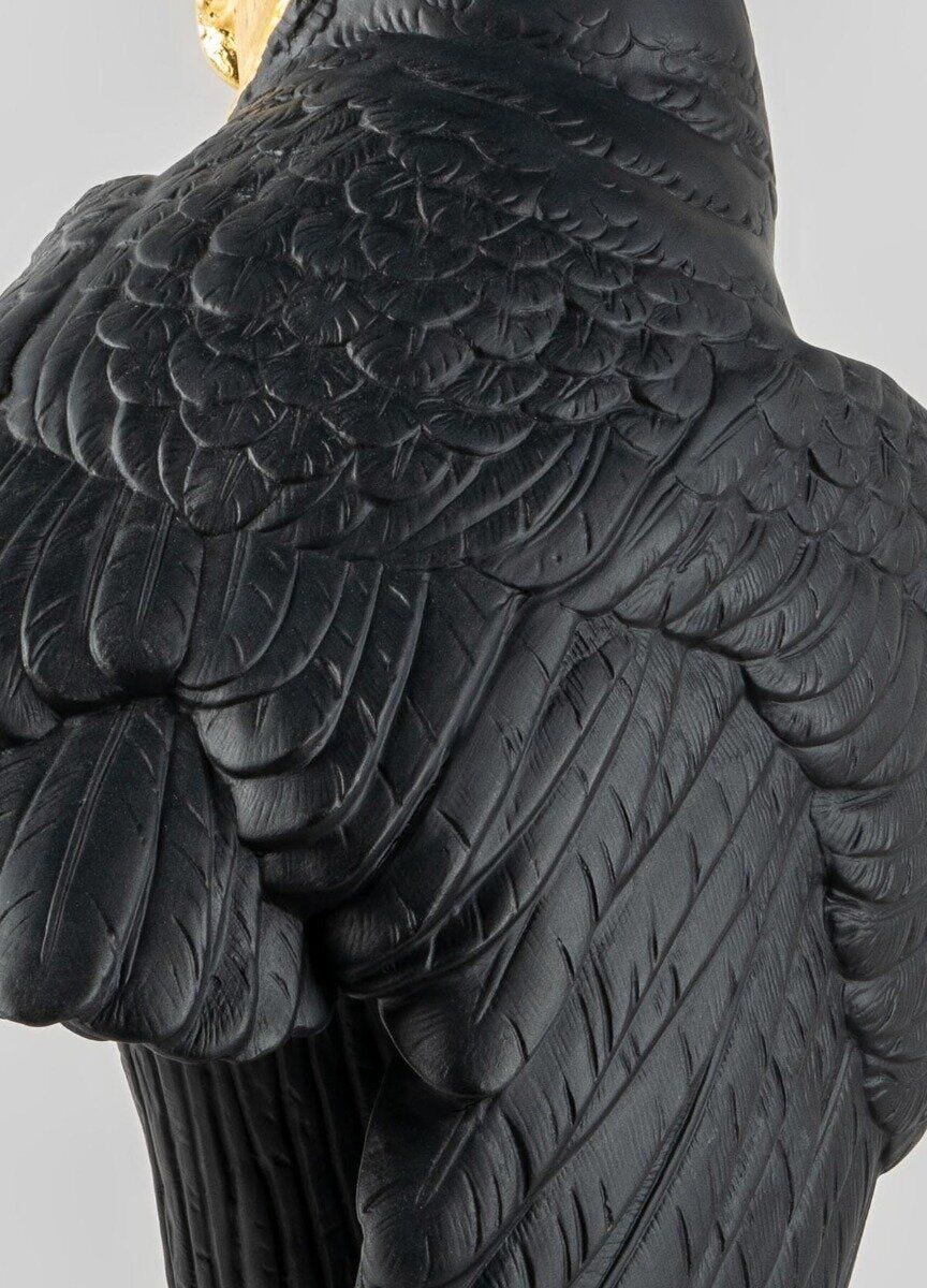 Lladró - Owl Sculpture - Black-gold - Limited Edition
