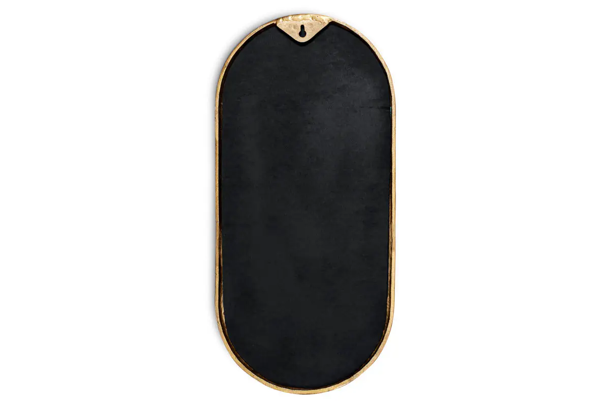 Nkuku - Mbwa Oval Mirror - Antique Brass