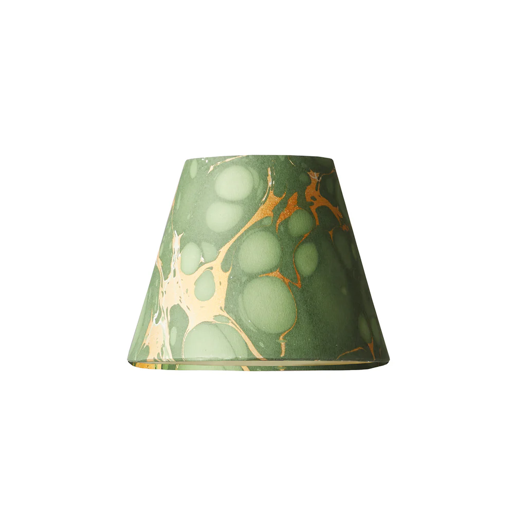 Pooky - 18cm Pendant Light Shade - Foglia Hand Made Marble Paper