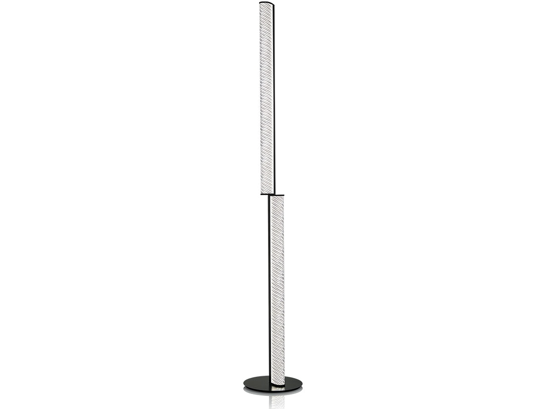 Slamp - Modula Floor Lamp - Black/Plissé