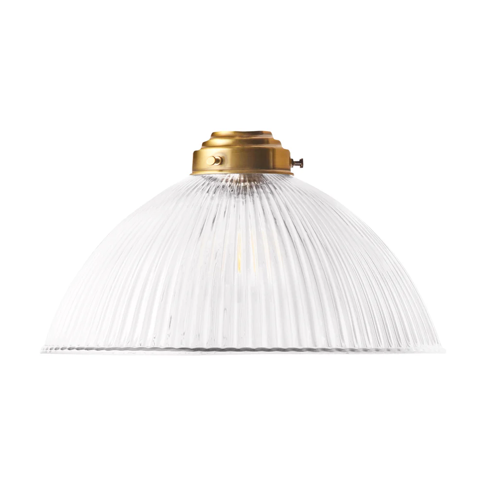 Pooky - Cupola Pendant Light Shade - Clear Prismatic Glass