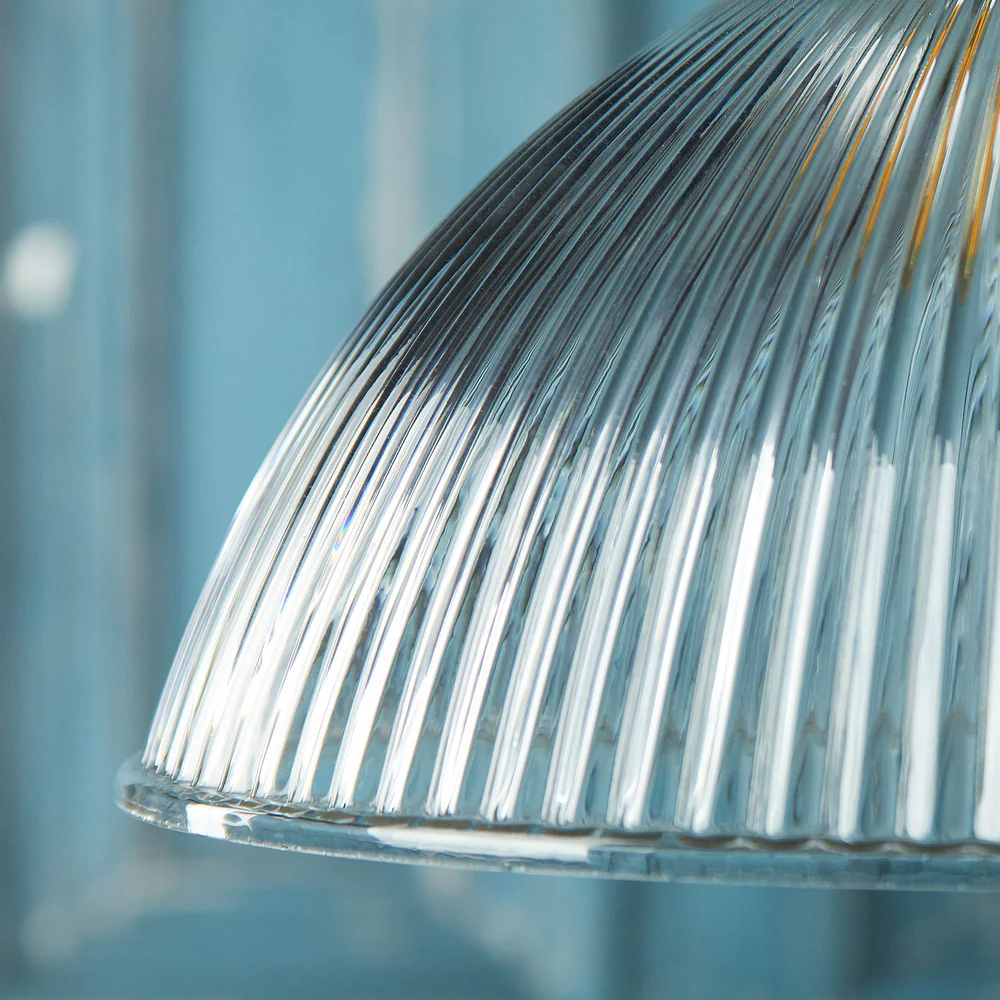 Pooky - Cupola Pendant Light Shade - Clear Prismatic Glass