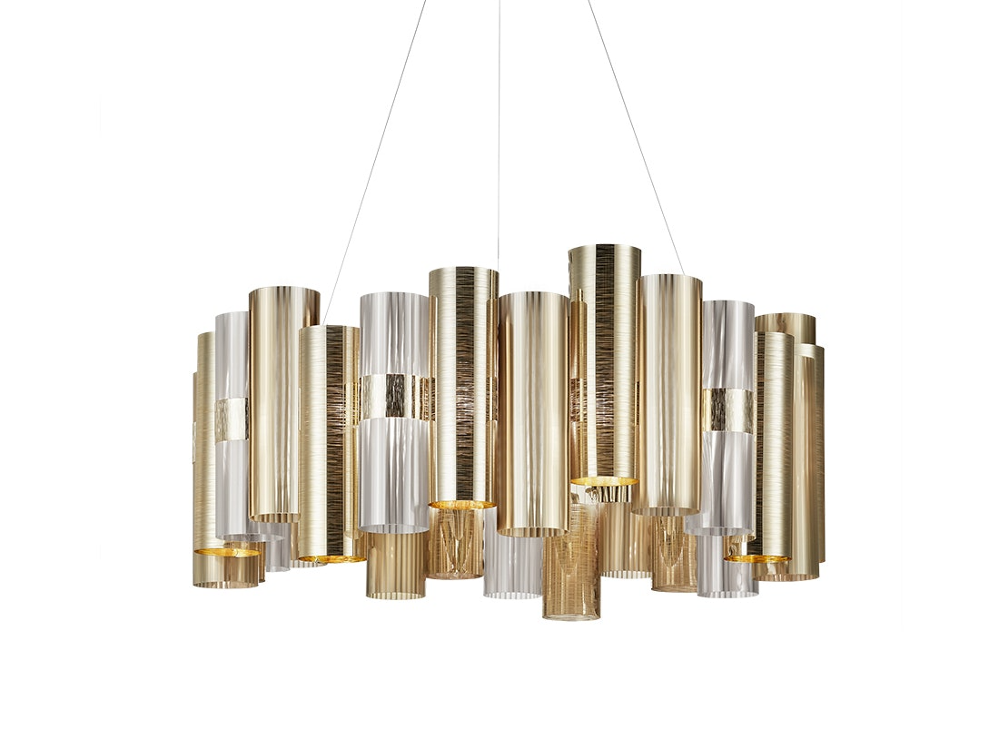 Slamp - La Lollo Suspension Lamp - Large - Gold