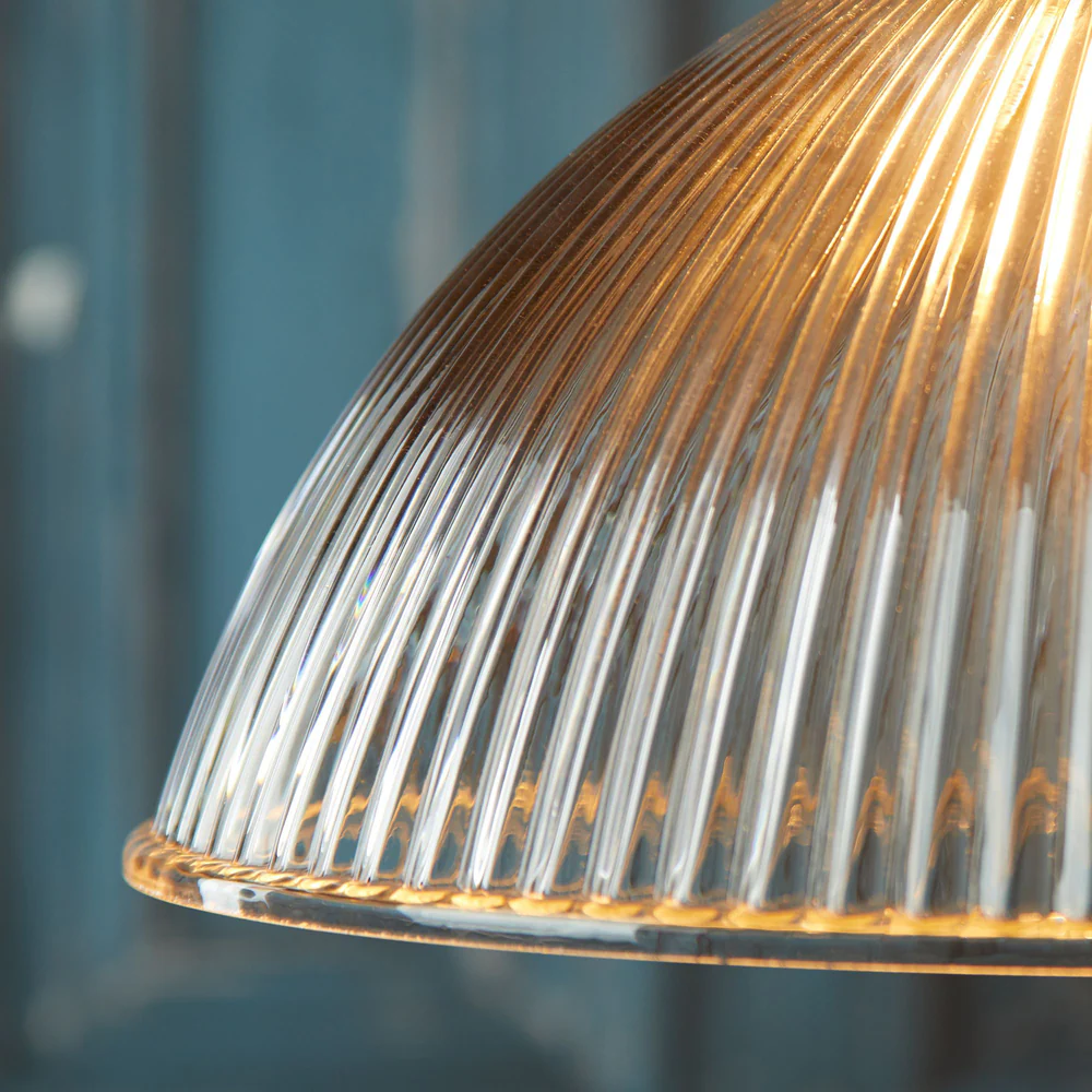 Pooky - Cupola Pendant Light Shade - Clear Prismatic Glass