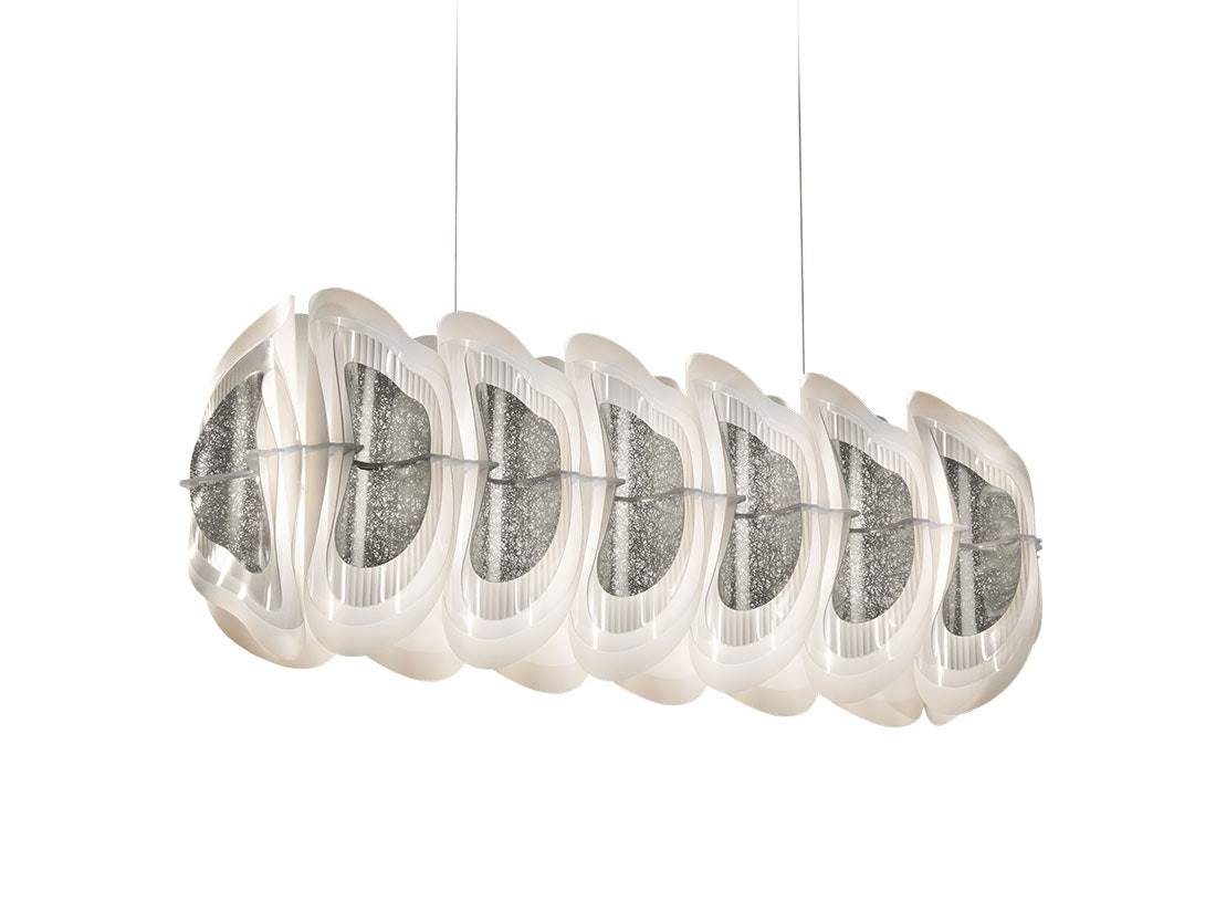 Slamp - Fiordlys Suspension Lamp - Linear - Silver