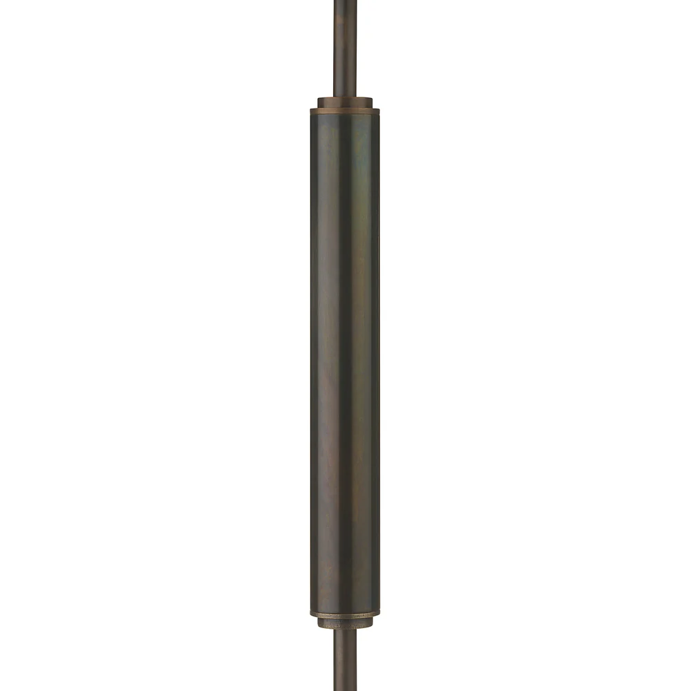 Northern Light - Marcade Table Lamp Large - Carbonne Rich Bronze Finish - 8" Cone Pearl Grey Gold Lining Shade