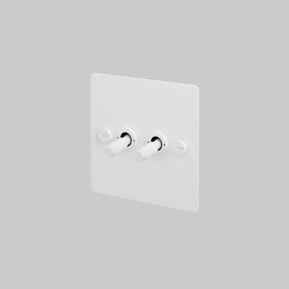 Buster & Punch - 2G Toggle 2-Way Cross - White Finish
