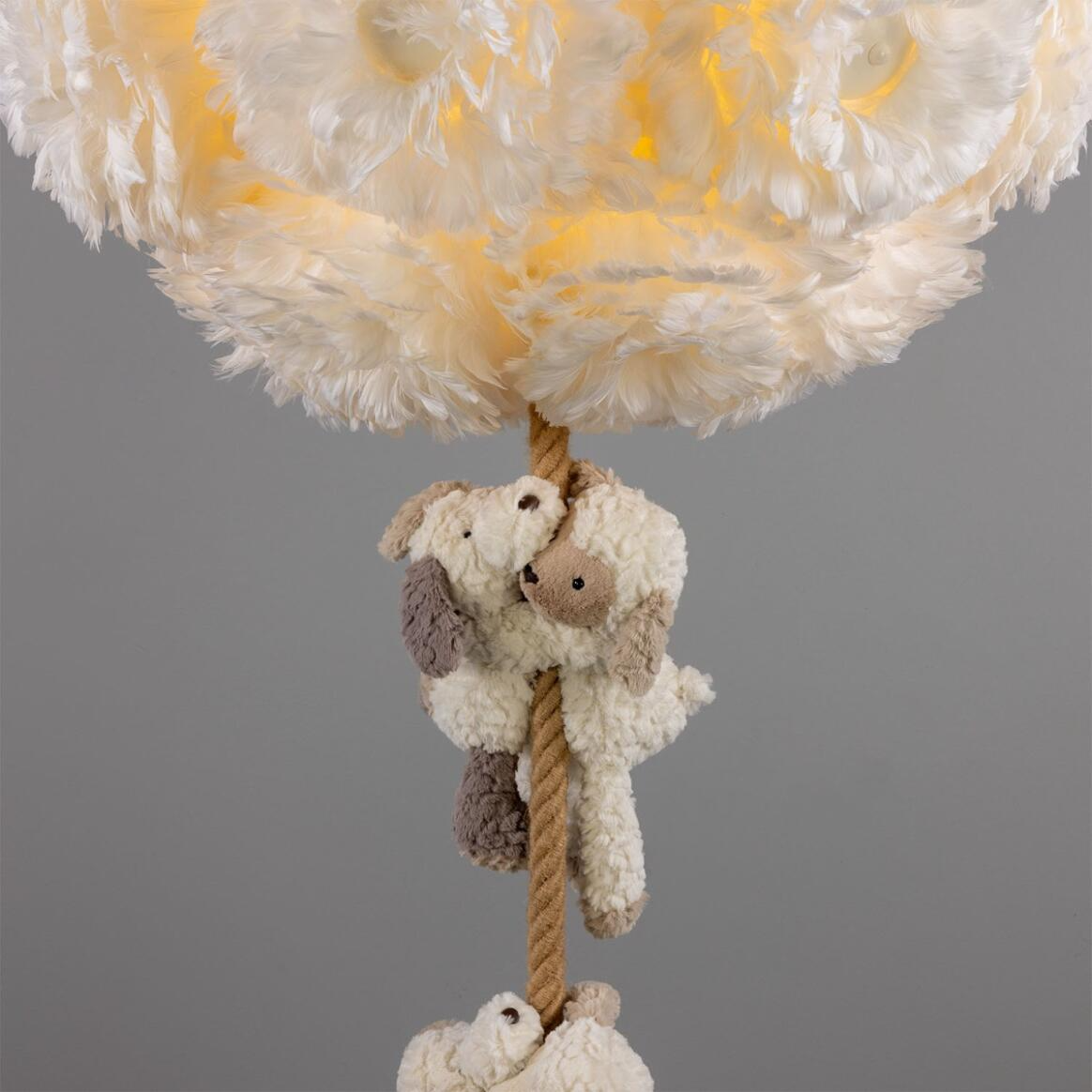 Mullan Foz Teddy Cloud Chandelier 216cm IP20 - Powder-Coated White Finish