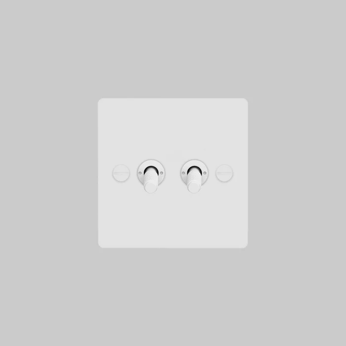 Buster & Punch - 2G Toggle 2-Way Cross - White Finish