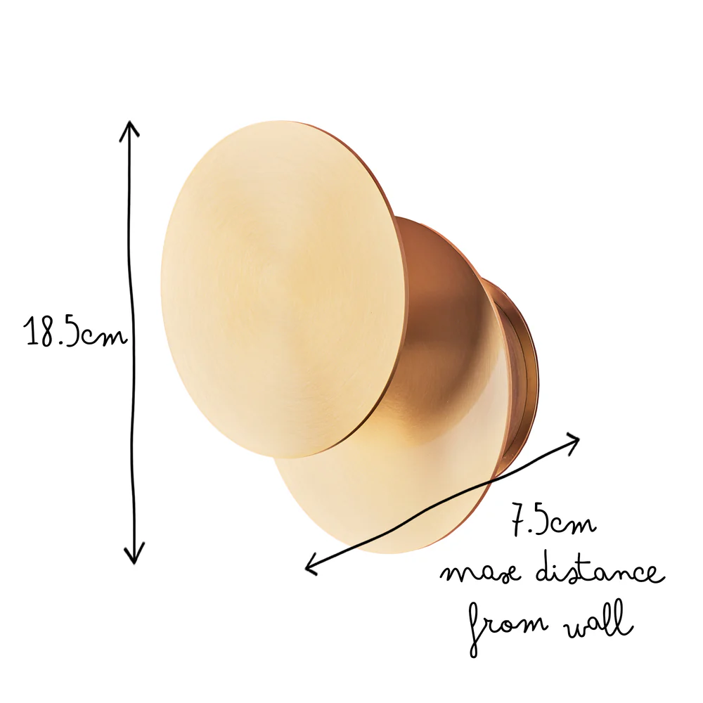 Pooky - Franz Rechargeable Wall Light - Antique Brass