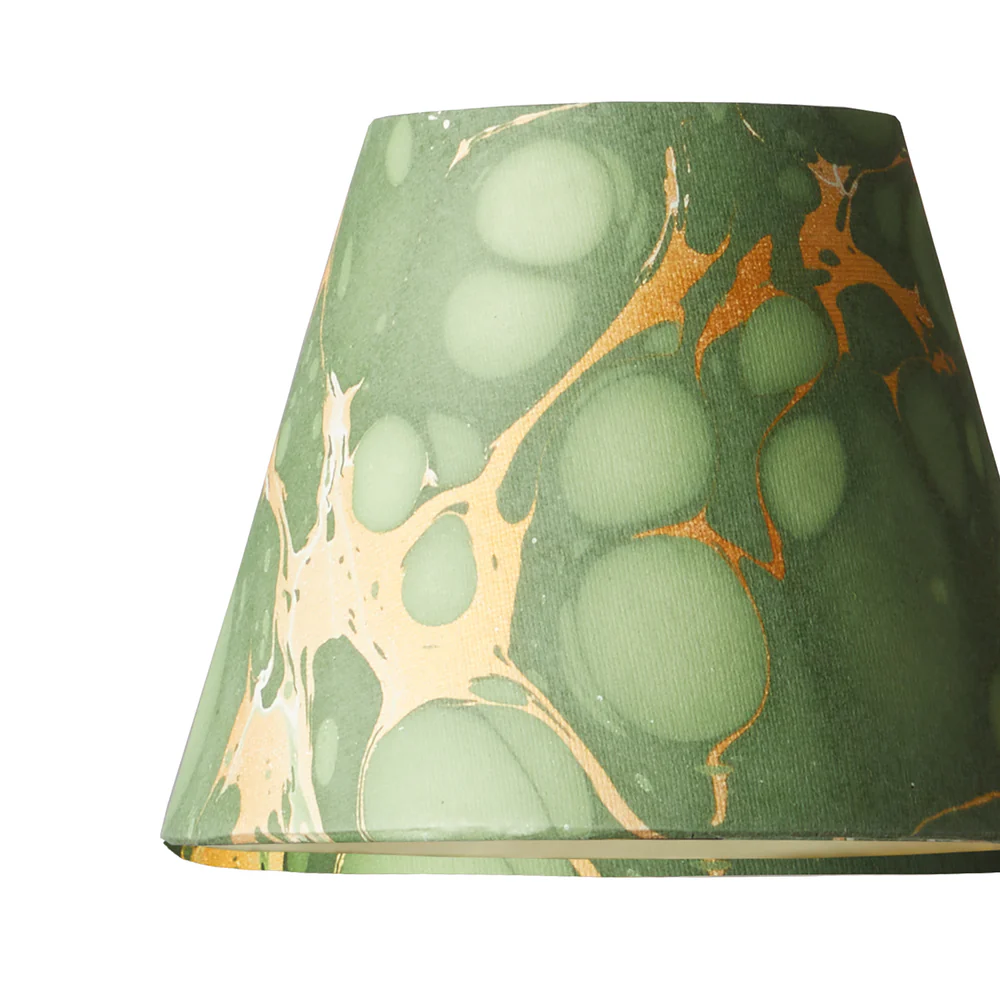 Pooky - 18cm Pendant Light Shade - Foglia Hand Made Marble Paper