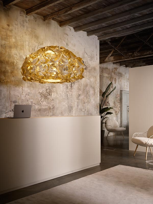 Slamp - Quantica Suspension Lamp - 75 - Gold