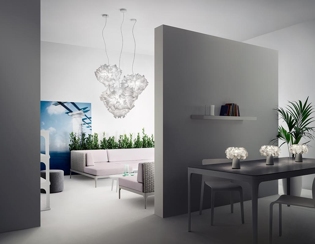 Slamp - Veli Couture Suspension Lamp - Small - Transparent Wire