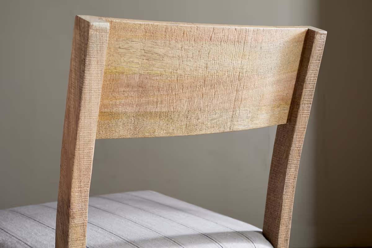 Nkuku - Nidhi Linen Upholstered Dining Chair - Natural