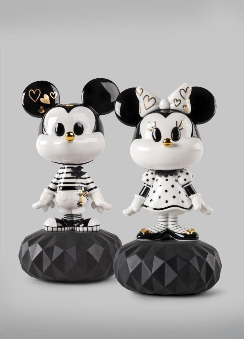 Lladró - Minnie in Black and White Sculpture