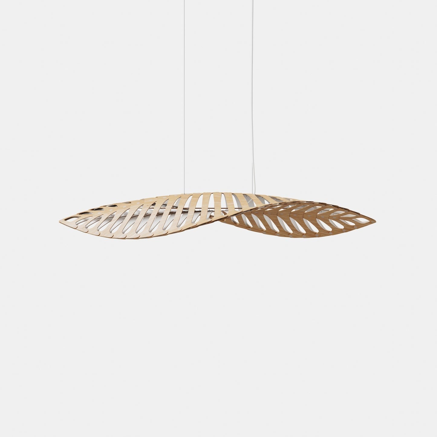 David Trubridge Navicula Pendant Light - Large - White 1 side (Inside)