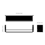 Buster & Punch - Kitchen Shelf Girder - Black - Brass