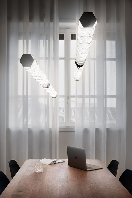 Slamp - Hugo Suspension Lamp - Horizontal - Prisma