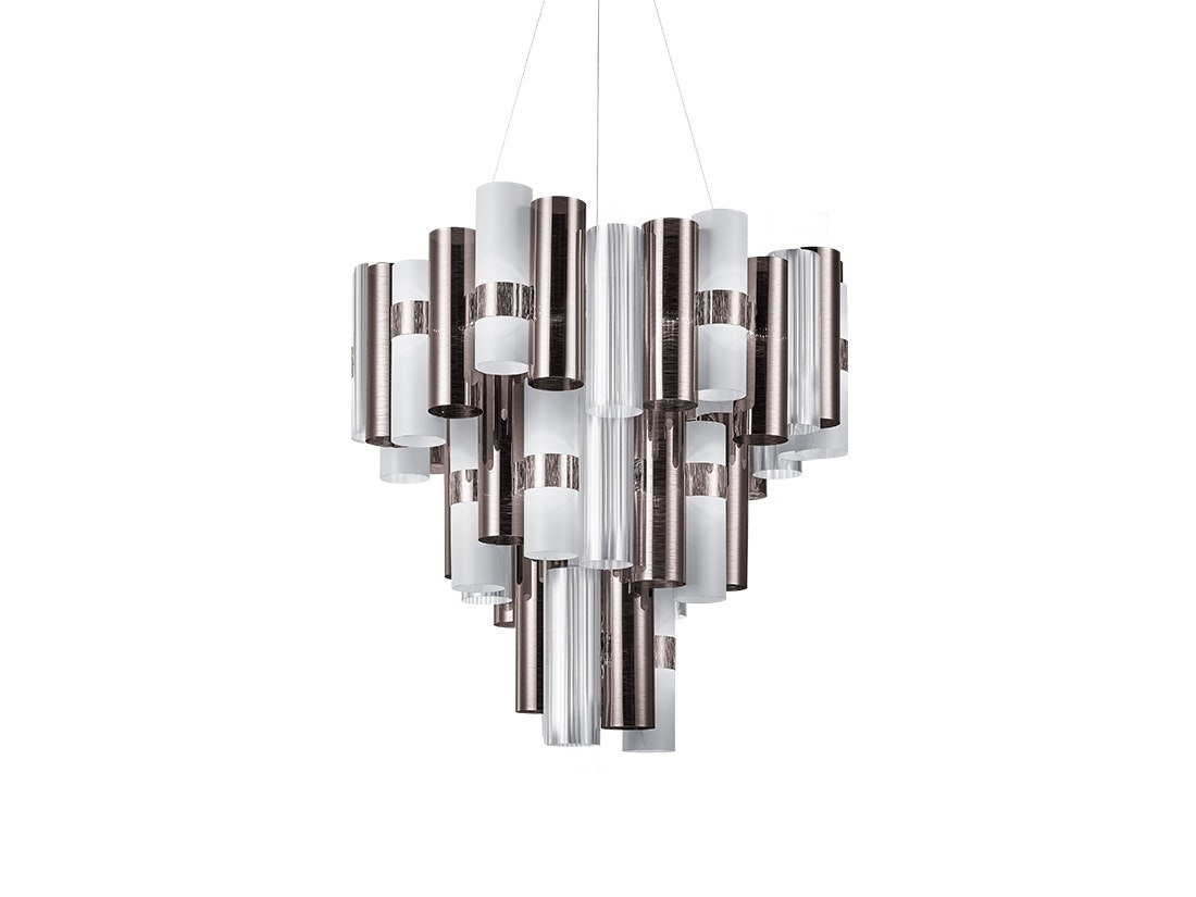 Slamp - La Lollo Suspension Lamp - Extra Large - Pewter