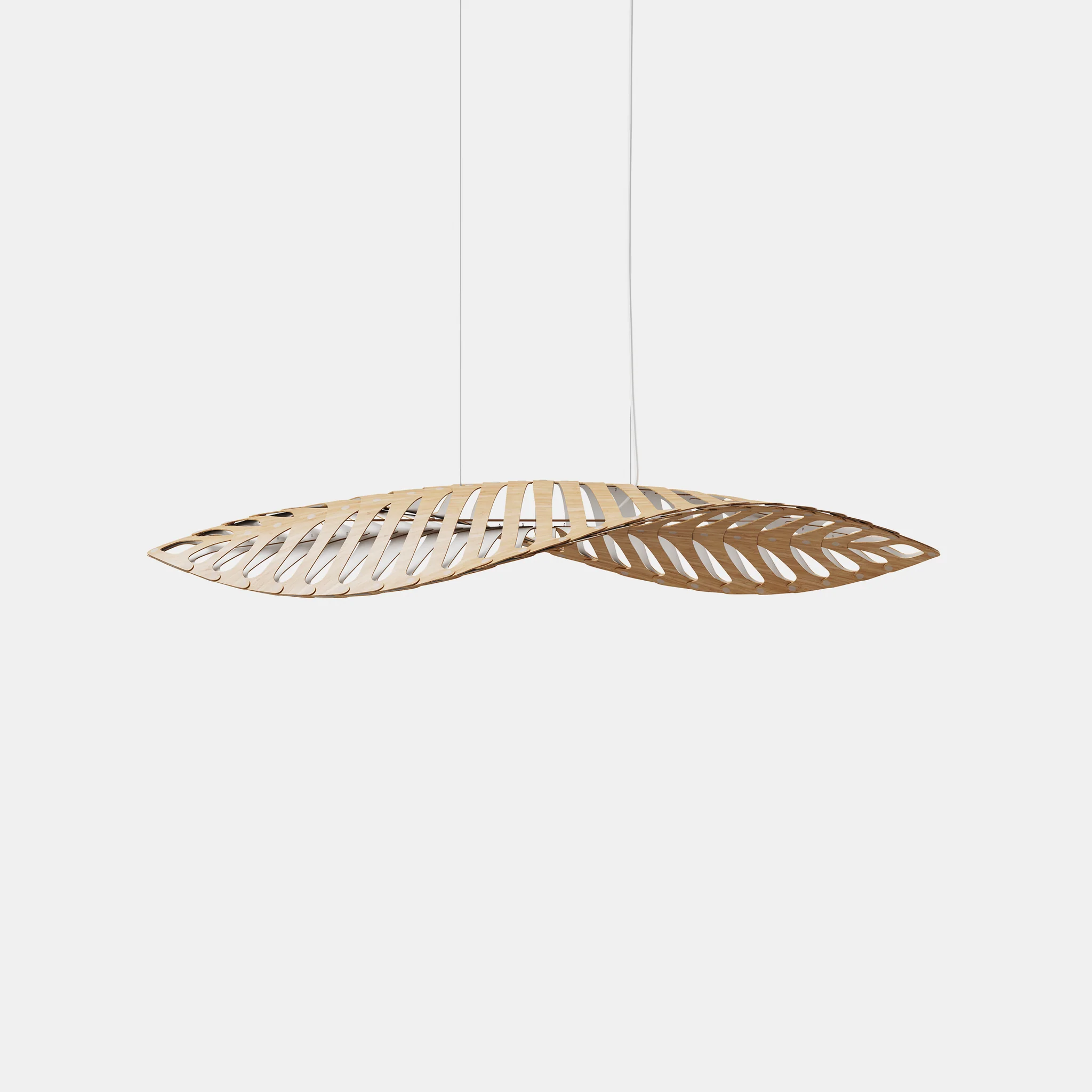 David Trubridge Navicula Pendant Light - Small - White 1 Side (Inside)